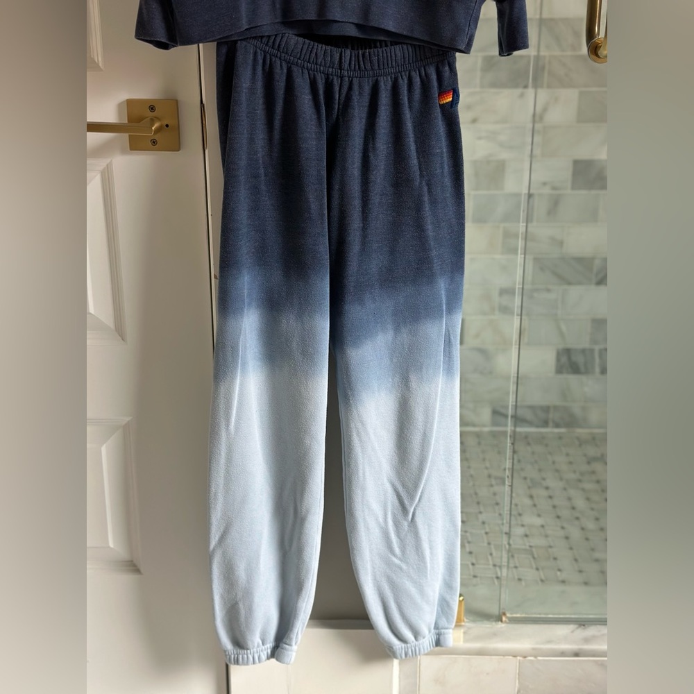 Aviator Nation Blue Tie Dye Sweatshirt & Sweatpants - Picture 4 of 4